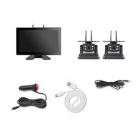 Reverse Camera Dual Antennas 10.1'' Wireless Car DVR Recorr 4CH Monitor Solar Energy IR Camera For Camper Truck RVs Trailer Bus Hitch(Monitor Add 2 Camera)