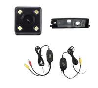 Reverse Camera Night Vision Rear View Camera Reversing Camera Car Back Up Camera HD CCD Wide Angle For TOYOTA For Vizi For Echo For Yaris XP10 Hatchback Rear View Camera(Wireless n 4 LED)