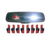 Reverse Camera Parking Sensors With Mirror Auto Dimming Monitor With Car Auto Parktronic LED Parking Sensors 4/8 Radar Detector System(White,4 Sensors)
