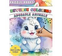 Reverse Coloring Adorable Animals: A Therapeutic Watercolor Doodle Adventure for Stress Relief and Creative Expression - Perfect for Adults, Teens, and Kids|50 Beautiful Watercolor Illustrations