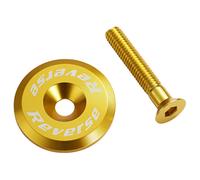Reverse Components Ahead Top Cap With Bolt - Gold
