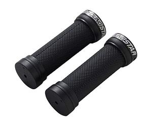 Reverse Components Youngstar Single Lock-On Mountain Bike Children's Bicycle Grip, Black, Rubber/Aluminium, 28 mm Diameter, 98 mm Width, 66g
