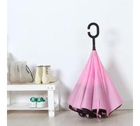 Reverse direction umbrella foldable sunny and rainy dual-use super large double umbrella car special double-layer reverse free against the wall C-type kitchen Accessories/1041