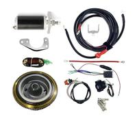 Reverse For Tohatsu & For Mercury 2 Stroke 9.9hp/15hp/18hp Starter Motor Electric Conversion Kit With Flywheel, Rectifier & Tilt Trim Motor Backup