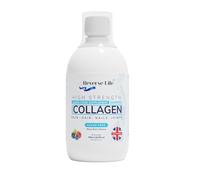 Reverse Life Marine Collagen Liquid 10,000mg, 500ml, Mixed Berry Flavour | Skin, Hair, Nails & Joints Support, 10,000mg Hydrolysed Marine Collagen with Hyaluronic Acid, Biotin, Vitamins C & D