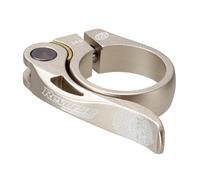Reverse Long Life Seat Post Clamp with Quick Release 34.9 mm Sand Metal