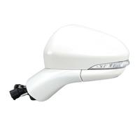 Reverse Mirror Assembly Mirror Assy For Fusion 2016 2017 2018 2019-2022 US Version 7 Pins Door Mirror Assembly Manual Folding Side Wing(Left pearl white)