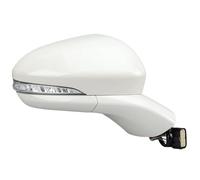 Reverse Mirror Assembly Mirror Assy For Fusion 2016 2017 2018 2019-2022 US Version 7 Pins Door Mirror Assembly Manual Folding Side Wing(Right pearl white)