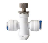 Reverse Osmosis System Control Valve Adjustable Ball Valve for Water Purifier 500L/H Rate Compact 2-Part Design White UK(1)