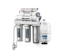 Reverse Osmosis System Kit Household Appliances 6 Stages Reverse Osmosis, Water Filtration System, Ionizer Water Filter System(With Pump)