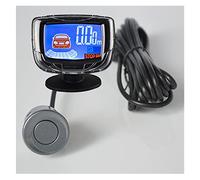 Reverse Parking Sensor Vehicle Parking Sensor LCD Display With Switch Car Reverse Radar Parking Distance Rear 4 Sensors Backup Alarm System Buzzer (Silver)