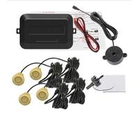 reverse radar Car Parking Sensor Kit Buzzer 22mm 4 Sensors Reverse Backup Radar Sound Alert Indicator Probe 12V Car parking reverse radar(G)