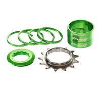Reverse Components Hg Single Speed Cassette Silver 1s / 13t 1s Green
