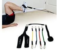 Reverse Squat Resistance Band Workout Strap Set | Foot Strap, Resistance Bands and Door Anchor Included