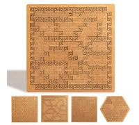 Reverse Thinking Challenging Irregular Jigsaw With Frame,Mind Bending Wooden Jigsaw Puzzle,Fractal Tray Puzzlesfractal Tray Puzzles (D)