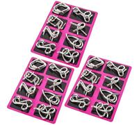 Reverse Thinking Puzzles, Brain Teaser Puzzles Metal Game for Adults, Physics Mind Metal Puzzle Unlock Interlock Game for Youth, Office Workers, Seniors (DD)