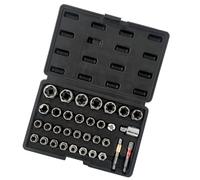 Reverse Thread Screw Extractors Set Solid Steel Construction Noslip Grip Ergonomic Design for Stuck Fastener Removal Solid Screw Removal Kit