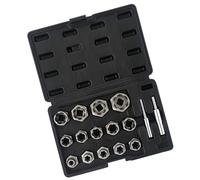 Reverse Thread Screw Extractors Set Steel Construction Noslip Grip Ergonomic Design for Stuck Fastener Removal High Strength Steel Noslip Socket Tool