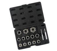 Reverse Thread Screw Extractors Set Steel Construction Noslip Grip Ergonomic Design for Stuck Fastener Removal Screw Removal Kit