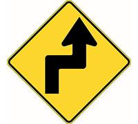 Reverse Turn Right Aluminium Class Plaques And Signs Outdoor Funny Metal Sign 12X12 inch