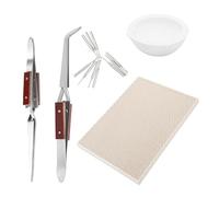 Reverse Tweezers Honeycomb needles Honeycomb Ceramic Soldering Board, Honeycomb Panel Jewelry Making Tools, Soldering Stations for Casting - Set D