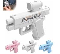 Reverse Water Gun, Prank Two-Way Water Gun, Quirky Trick Waters Guns for Friend, Unexpected Twist, Creative Funny for Prank Lovers, Can Spray from Front and Back for Party(White)