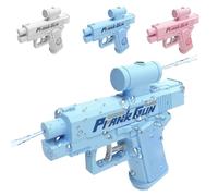 Reverse Water Gun, Prank Water Gun, Reverse Waters Guns Spray from Front and Back, School Supplies Game, Unexpected Twist, Ideal Novelty Gifts for Friend Classmate Family (Blue)