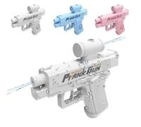 Reverse Water Gun, Prank Water Gun, Reverse Waters Guns Spray from Front and Back, School Supplies Game, Unexpected Twist, Ideal Novelty Gifts for Friend Classmate Family (White)