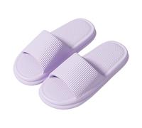 ReverseClock Soft EVA Sliders Cloud Slippers for Women & Men Non-Slip Lightweight Indoor Shower Bathroom Pool Beach Sandal (purple,5)