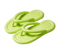 ReverseClock Soft Slippers for Women Summer Beach Flip Flops with Non-Slip Sole House sandals Shower Sliders girl Pool Waterproof Shoes (light green,6)