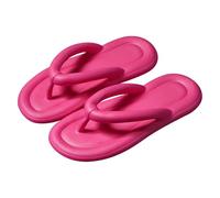 ReverseClock Soft Slippers for Women Summer Beach Flip Flops with Non-Slip Sole House sandals Shower Sliders girl Pool Waterproof Shoes (red,3)