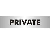 Reversed Printed Acrylic Private Sign - Privacy Signs - Private Room Signs