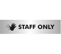 Reversed Printed Acrylic Staff Only Sign - Access Signs - Staff Only Signs