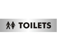 Seco Reversed Printed Acrylic Toilets Sign