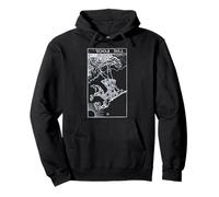 Reversed The Fool Tarot Card White Pullover Hoodie