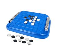 Reversi Board Game - Classic Educational Toy, Portable Strategy Set | Black White Chess Puzzle for Thinking Skills, Brain Training Challenge with Grid Pieces, Indoors Family Travel