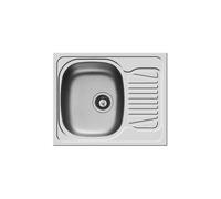 Balterley Reversible 1 Bowl Stainless Steel Kitchen Sink, 620 x 500mm in Metallic Silver Balterley Metallic Silver