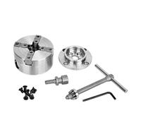 Reversible 3.5 Inch Wood Turning Chuck 1-Inch X 8TPI Thread Wood Lathe Chuck Accessory Jaws Lathe Turning Tool 9 Types(Thread M33X3.5)