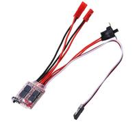 Reversible 30A Brushed Motor Controller Adjustable Brake for Remote Control Vehicles Boats & Heat Sink Cooling Reversible ESC for Brushed Motor