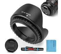 Reversible 77mm Lens Hood,Fotover Universal Tulip Flower Lens Hood Sun Shade with Centre Pinch Lens Cap for Canon Nikon Sony Pentax Olympus Fuji Camera