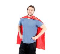 Reversible Adult Red and Red Superhero Costume Cape (Adult)