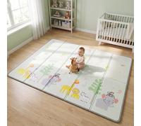 Reversible Baby & Toddler Play Mat - Dinosaur & Jungle, Extra thick 1.3cm Comfort Foam, Antislip Texture, Waterproof, 200 x 150cm