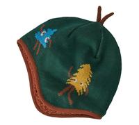 Reversible Beanie Dark green 3 months