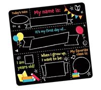 Reversible Chalkboard Study Organizers Blackboard with Natural Wood for School Projects and Memos Display Double Sided Blackboard for Students.