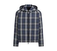 Reversible Check Cotton Jacket, male, Burberry, Light Jackets, Blue, 2XL, Jackets 2XL