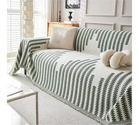 Reversible Chenille Sofa Cover, All Season Double-Sided Scratch-Resistant Fabric Couch, Washable, Soft, Comfortable(B,180 * 180cm)