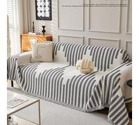 Reversible Chenille Sofa Cover, All Season Double-Sided Scratch-Resistant Fabric Couch, Washable, Soft, Comfortable(C,180 * 300cm)