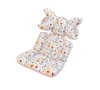 Reversible Children's Pram Cushion Soft Breathable Praminer Thick Sponge Padding for Baby Carriages Removable Neck Holds