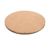 Reversible Cork Plant Coasters - Round Waterproof Planter Mats Non-Slip Absorbent Coaster Protector Home Decor Tabletop Floor Tray Durable Eco Friendly Natural