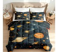 Reversible Coverless Duvet Double Planet Quilt Set